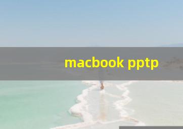 macbook pptp